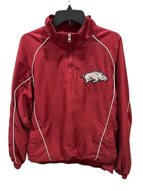 Vintage 58 Sports University of Arkansas Razorbacks Pullover Jacket Size Medium